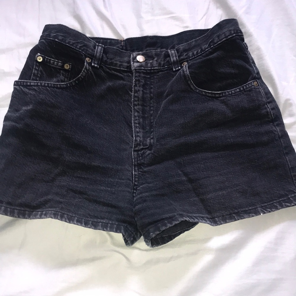 Club Monaco distressed high waisted shorts